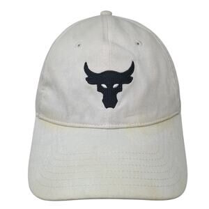 Bull Slideback Baseball Cap White One Size Adjustable Free Fit Under Armour